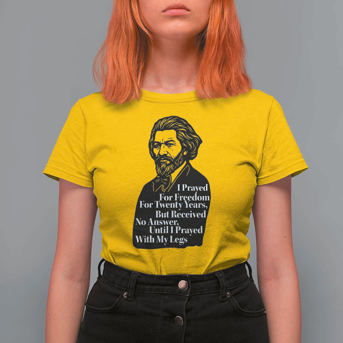 Frederick Douglass Inspirational Quote T Shirt For Women Black History Month - Wonder Print Shop