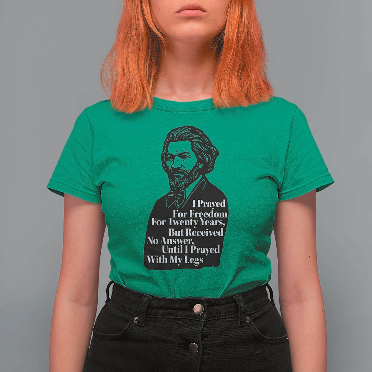 Frederick Douglass Inspirational Quote T Shirt For Women Black History Month - Wonder Print Shop