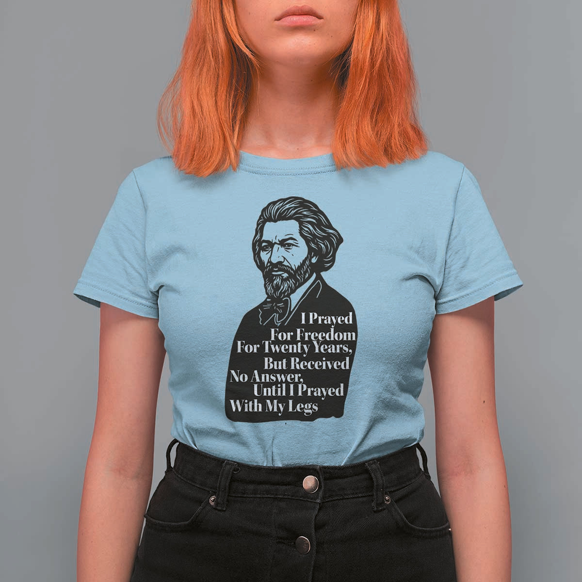 Frederick Douglass Inspirational Quote T Shirt For Women Black History Month - Wonder Print Shop