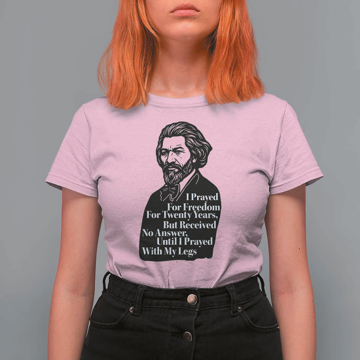 Frederick Douglass Inspirational Quote T Shirt For Women Black History Month - Wonder Print Shop