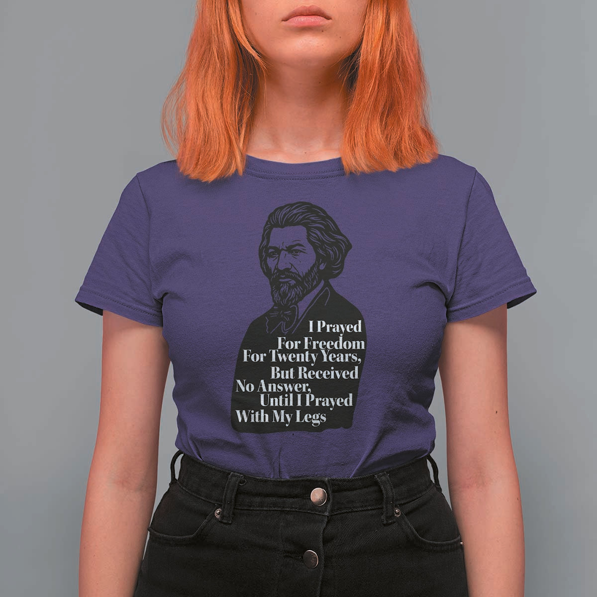 Frederick Douglass Inspirational Quote T Shirt For Women Black History Month - Wonder Print Shop