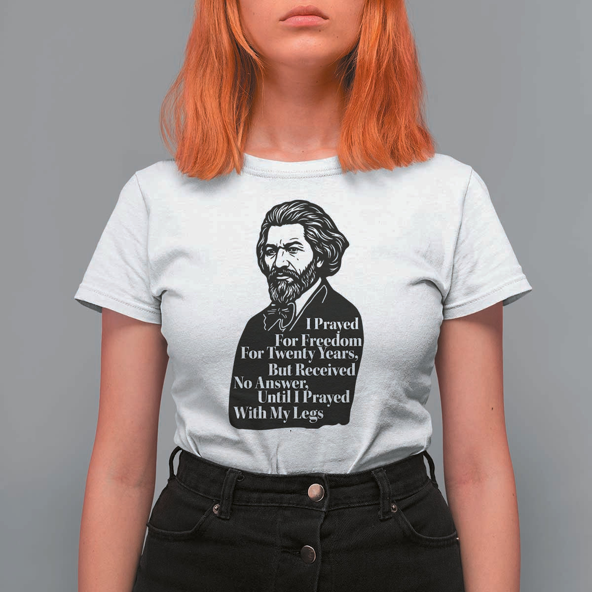 Frederick Douglass Inspirational Quote T Shirt For Women Black History Month - Wonder Print Shop
