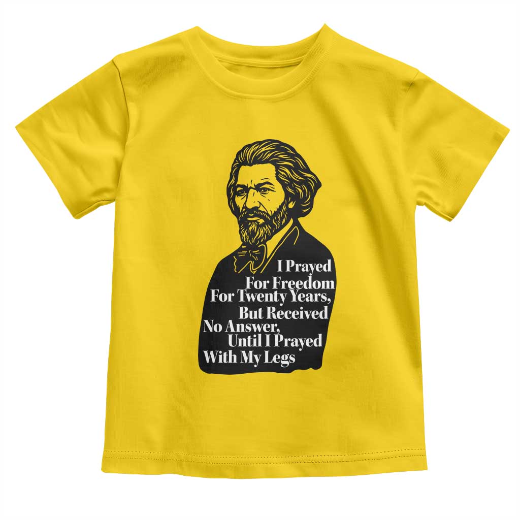 Frederick Douglass Inspirational Quote Toddler T Shirt Black History Month - Wonder Print Shop