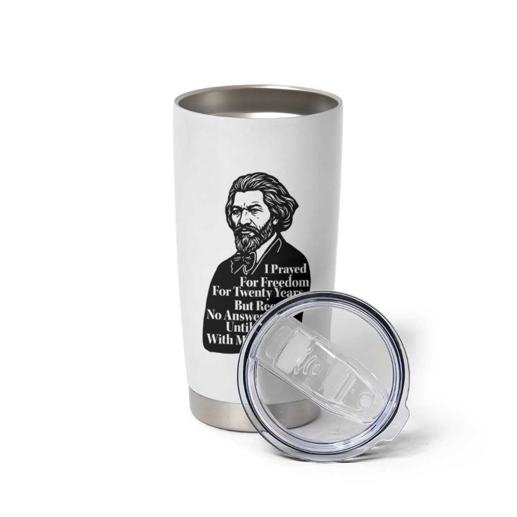 Frederick Douglass Inspirational Quote Tumbler Cup Black History Month - Wonder Print Shop