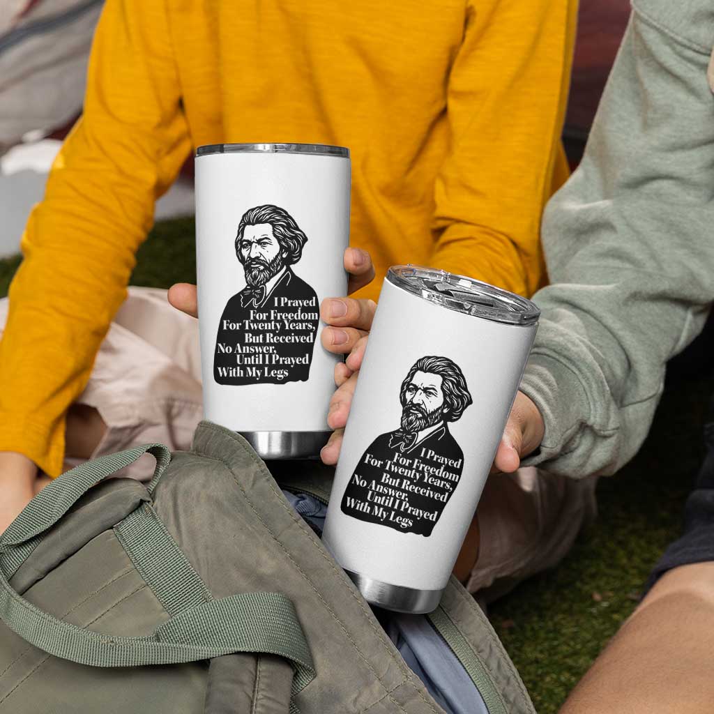 Frederick Douglass Inspirational Quote Tumbler Cup Black History Month - Wonder Print Shop