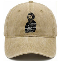 Frederick Douglass Inspirational Quote Washed Cotton Baseball Cap Black History Month