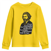 Frederick Douglass Inspirational Quote Youth Sweatshirt Black History Month - Wonder Print Shop