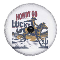 Howdy Go Lucky Spare Tire Cover Funny Cowboy St Patrick's Day