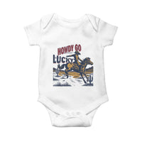 Howdy Go Lucky Baby Onesie Funny Cowboy St Patrick's Day