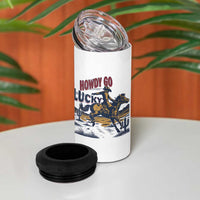 Howdy Go Lucky 4 in 1 Can Cooler Tumbler Funny Cowboy St Patrick's Day