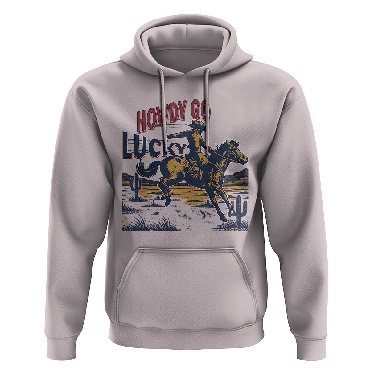 Howdy Go Lucky Hoodie Funny Cowboy St Patrick's Day