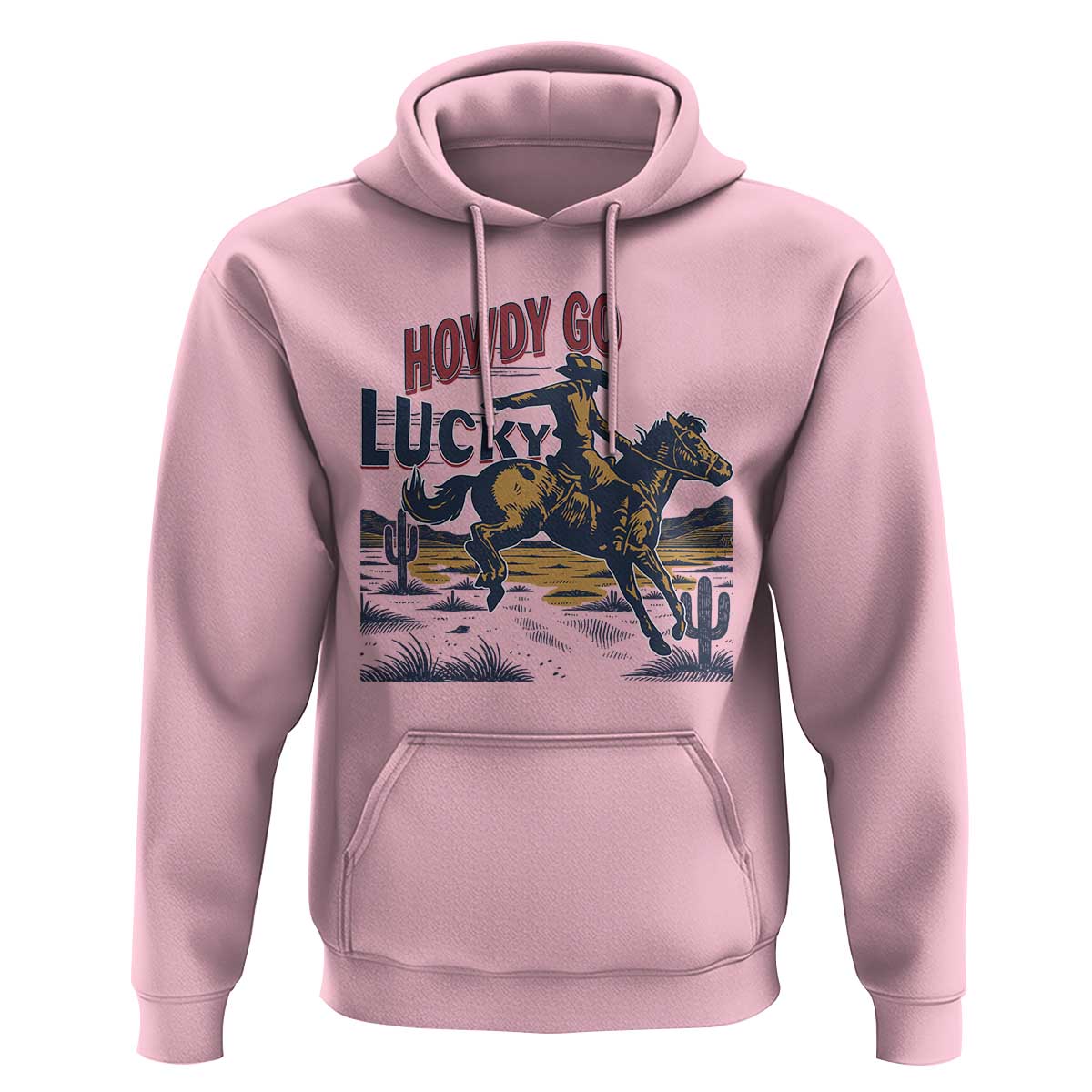 Howdy Go Lucky Hoodie Funny Cowboy St Patrick's Day