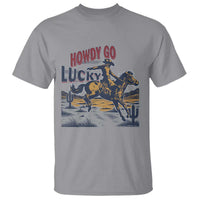 Howdy Go Lucky T Shirt Funny Cowboy St Patrick's Day