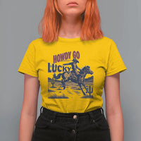 Howdy Go Lucky T Shirt For Women Funny Cowboy St Patrick's Day