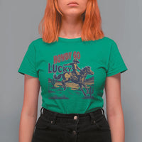 Howdy Go Lucky T Shirt For Women Funny Cowboy St Patrick's Day