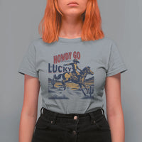 Howdy Go Lucky T Shirt For Women Funny Cowboy St Patrick's Day