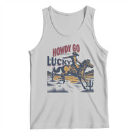 Howdy Go Lucky Tank Top Funny Cowboy St Patrick's Day