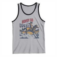Howdy Go Lucky Tank Top Funny Cowboy St Patrick's Day