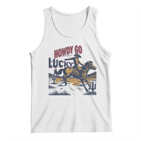 Howdy Go Lucky Tank Top Funny Cowboy St Patrick's Day