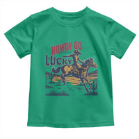Howdy Go Lucky Toddler T Shirt Funny Cowboy St Patrick's Day