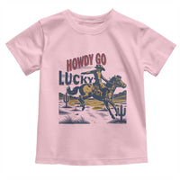 Howdy Go Lucky Toddler T Shirt Funny Cowboy St Patrick's Day