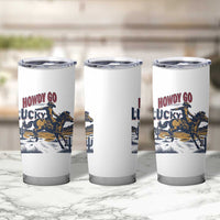 Howdy Go Lucky Tumbler Cup Funny Cowboy St Patrick's Day