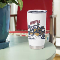 Howdy Go Lucky Tumbler Cup Funny Cowboy St Patrick's Day