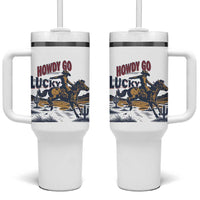 Howdy Go Lucky Tumbler With Handle Funny Cowboy St Patrick's Day