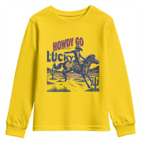 Howdy Go Lucky Youth Sweatshirt Funny Cowboy St Patrick's Day