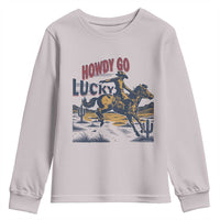 Howdy Go Lucky Youth Sweatshirt Funny Cowboy St Patrick's Day