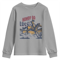 Howdy Go Lucky Youth Sweatshirt Funny Cowboy St Patrick's Day