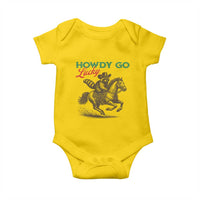 Howdy Go Lucky Baby Onesie Cowboy Raccoon St Patrick's Day