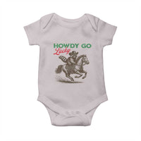 Howdy Go Lucky Baby Onesie Cowboy Raccoon St Patrick's Day