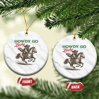 Howdy Go Lucky Ceramic Ornament Cowboy Raccoon St Patrick's Day