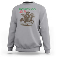 Howdy Go Lucky Sweatshirt Cowboy Raccoon St Patrick's Day