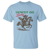 Howdy Go Lucky T Shirt Cowboy Raccoon St Patrick's Day