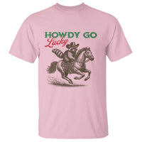 Howdy Go Lucky T Shirt Cowboy Raccoon St Patrick's Day