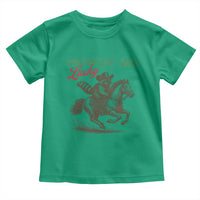 Howdy Go Lucky Toddler T Shirt Cowboy Raccoon St Patrick's Day