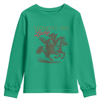 Howdy Go Lucky Youth Sweatshirt Cowboy Raccoon St Patrick's Day