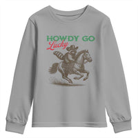 Howdy Go Lucky Youth Sweatshirt Cowboy Raccoon St Patrick's Day