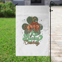Lucky Cowboy Western Garden Flag Funny St Patrick's Day