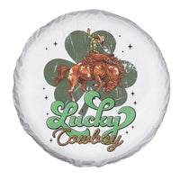 Lucky Cowboy Western Spare Tire Cover Funny St Patrick's Day