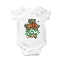 Lucky Cowboy Western Baby Onesie Funny St Patrick's Day