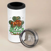 Lucky Cowboy Western 4 in 1 Can Cooler Tumbler Funny St Patrick's Day