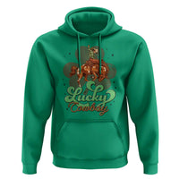 Lucky Cowboy Western Hoodie Funny St Patrick's Day