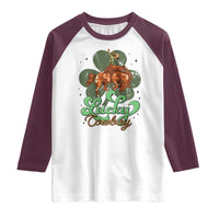 Lucky Cowboy Western Raglan Shirt Funny St Patrick's Day