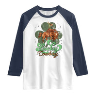 Lucky Cowboy Western Raglan Shirt Funny St Patrick's Day