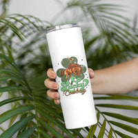 Lucky Cowboy Western Skinny Tumbler Funny St Patrick's Day