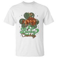 Lucky Cowboy Western T Shirt Funny St Patrick's Day