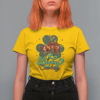 Lucky Cowboy Western T Shirt For Women Funny St Patrick's Day